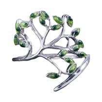 Anel Aberto Ajustável Feminino Estiloso Em Forma De Árvore Fresca Para Festa De Coquetel Presente De