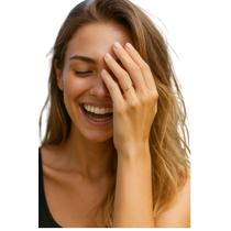 Anel Aberto Dourado com Design Minimalista em V Luxo Festa