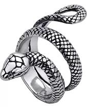 Anel Aço Inox Cobra Shake Serpente Wicca