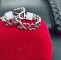 Anel aço inoxidável coração Anel aço inoxidável coração