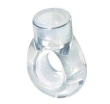 Anel acrilico para aplicação transparente
