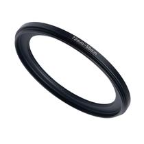 Anel adaptador de lente de câmera GZNLY 72 mm a 58 mm preto