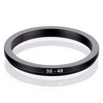 Anel Adaptador Step-Down 55-49mm para Filtro de Lente