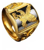 Anel Águia - Banhado A Ouro 18K