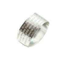 Anel Ajustável Aro 20a30 Oração Pai Nosso Prata Legitima 925 / 20 a 30 / Prata 925 Anel Ajustável Aro 20a30 Oração Pai Nosso Prata Legitima 925 / 20 a 30 / Prata 925