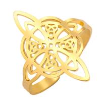 Anel Ajustável Com Nó Celta Em Aço Inoxidável Para Homens E Mulheres, Talismã De Bruxaria, Presente Anel Ajustável Com Nó Celta Em Aço Inoxidável Para Homens E Mulheres, Talismã De Bruxaria, Presente