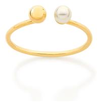 Anel Ajustável Composto Por Pérola Rommanel 512960a