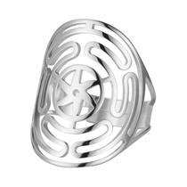 Anel Ajustável De Aço Inoxidável Com Padrão De Turbina Eólica, Joia Retro Para Casais, Presente Para Anel Ajustável De Aço Inoxidável Com Padrão De Turbina Eólica, Joia Retro Para Casais, Presente Para