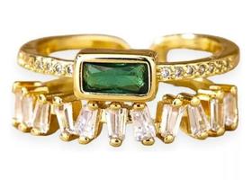 Anel Ajustável Feminino - Banhado A Ouro 18K