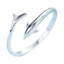Anel Ajustável Para Dedo Indicador Feminino Design Niche Trendy Pequeno Golfinho Celebridade Da Anel Ajustável Para Dedo Indicador Feminino Design Niche Trendy Pequeno Golfinho Celebridade Da