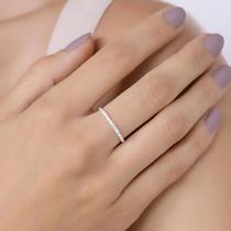 Anel ajustável prata 925 feminino bolas e zircônias 810406 Anel ajustável prata 925 feminino bolas e zircônias 810406