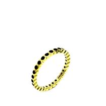 Anel Aliança De Zirconias Banho De Ouro 18k 2521 Anel Aliança De Zirconias Banho De Ouro 18k 2521