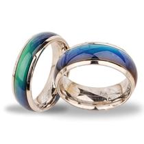 Anel Aliança Do Humor Emoção Emoções Muda De Cor Unissex 6mm Anel Aliança Do Humor Emoção Emoções Muda De Cor Unissex 6mm