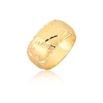 ANEL aliança escrava egipcia 10mm larga trabalhada ouro 18k ANEL aliança escrava egipcia 10mm larga trabalhada ouro 18k
