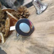 Anel alumínio+pedra da lua Anel alumínio+pedra da lua