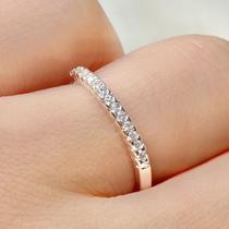 anel aparador cravejado banhado a prata meia aliança anel aparador cravejado banhado a prata meia aliança