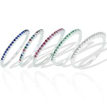 Anel Aparador Cravejado Zirconia Prata Legitima 925