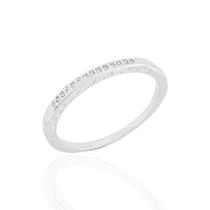 Anel Aparador Cristal Aro Com Mini Corações Banhado a Prata Anel Aparador Cristal Aro Com Mini Corações Banhado a Prata