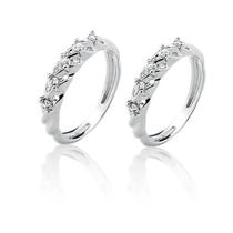 Anel Aparador de Prata 925 com 10 Pedras de Zircônia de 2,0 mm Natália Joias Magic Anel Aparador de Prata 925 com 10 Pedras de Zircônia de 2,0 mm Natália Joias Magic