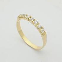 Anel Aparador Meia Aliança Em Ouro 18 Kilates Brilhantes 2 mm Peso 2.20 Anel Aparador Meia Aliança Em Ouro 18 Kilates Brilhantes 2 mm Peso 2.20