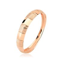 anel aparador rosé 3mm 18k ouro maciço trabalhado A347 Tamanho:27Cor:Dourado
