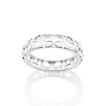 Anel Aro Borboletas Prata Maciça 925 Rommanel 810368