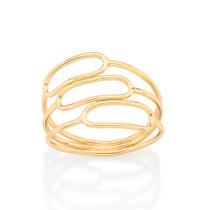 Anel aro triplo oval 18k 513236 Rommanel