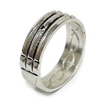 Anel Atlante Folheado a Prata 50mm Aço Antialérgico - Proteção Energética e Harmonia