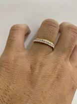 Anel Banhado a Ouro 10 Milésimos - Dourado - 7cm - Tojoia18k