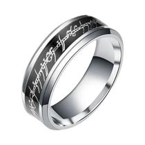 Anel Banhado a Ouro 8MM LOTR Senhor Dos Anéis Para Homens, Presente Para Casamento, Noivado Ou