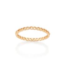 Anel banhado ouro 18k skinny infinitos 513623 Anel banhado ouro 18k skinny infinitos 513623