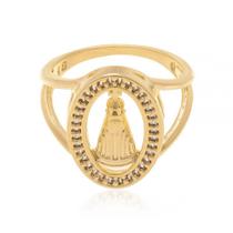 Anel banhado ouro 3x 24k 18k e 22k feminino rommanel nossa senhora aparecida zirconias 511659 Anel banhado ouro 3x 24k 18k e 22k feminino rommanel nossa senhora aparecida zirconias 511659