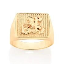 Anel banhado ouro 3x 24k 18k e 22k masculino são jorge rommanel 18k retangular ao centro 513312 Anel banhado ouro 3x 24k 18k e 22k masculino são jorge rommanel 18k retangular ao centro 513312