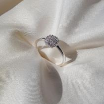 Anel base quadrada micro zircôniasv Anel base quadrada micro zircôniasv