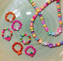 Anel Beads Pérola Pink