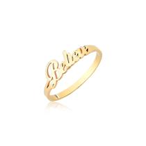 Anel BELIEVE FALANGE LETRA PALAVRA OURO ANF3 18k