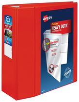 Anel Binder Avery Heavy-Duty View 3 anéis EZD de 12,7 cm vermelhos