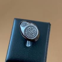 Anel Black Círculos Cravejados