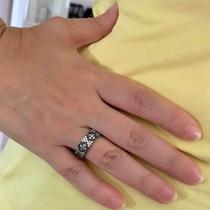 Anel Black Delicado Florzinha