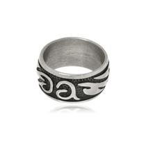 Anel Boca Santa Semijoias Arabescos em Aço Inox Unisex Anel Boca Santa Semijoias Arabescos em Aço Inox Unisex