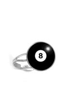 Anel Bola Oito da Sinuca e Bilhar Unissex e Ajustável Anel Bola Oito da Sinuca e Bilhar Unissex e Ajustável