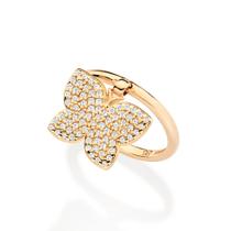 Anel Borboleta Banhado à Ouro Rommanel 513520