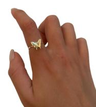 Anel Borboleta de Prata