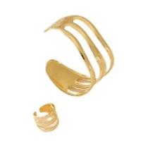 Anel Bracelete Aberto Geométrico Feminino: Design Simples E Moderno Para Festas E Presentes