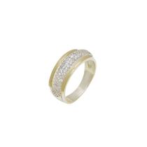 Anel Brinco Conjunto de Prata 925 com Aplique Ouro 14k Lily Anel Brinco Conjunto de Prata 925 com Aplique Ouro 14k Lily