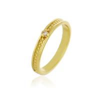 Anel Capri com Mini Zircônia - Banho Ouro 18k