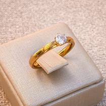 Anel Catia Gold Zircônia Branca Anel Catia Gold Zircônia Branca
