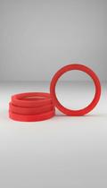 Anel Centralizador Roda 56.1mm para 73.0mm ABS Vermelho Anel Centralizador Roda 56.1mm para 73.0mm ABS Vermelho