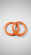Anel Centralizador Roda ABS 57.1mm x 72.6mm Laranja (4un)