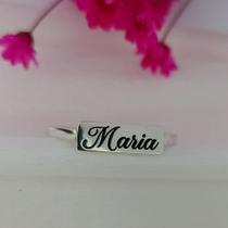 Anel Chapinha com Nome Personalizado